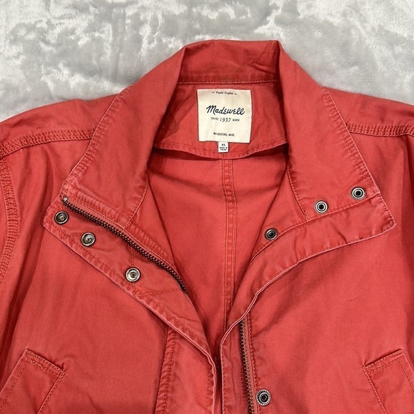 Madewell Utility Lightweight Trench Red size XS - Picture 2 of 6